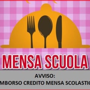 Rimborso credito mensa scolastica