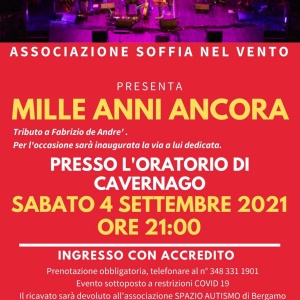 MILLE ANNI ANCORA all'oratorio Tributo a Fabrizio De Andrè