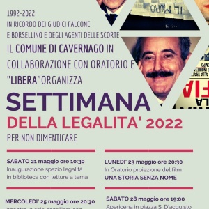 SETTIMANA DELLA LEGALITA'