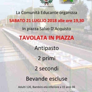 TAVOLATA IN PIAZZA
