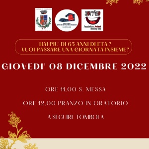 Pranzo natalizio 2022 per gli anziani del paese